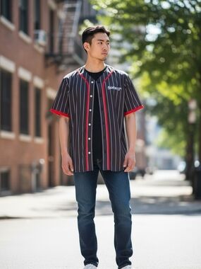 Friday the 13th Men's and Big Men's Graphic Baseball Jersey